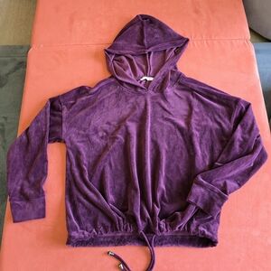 Cable & Gauge Purple Velour Hoodie